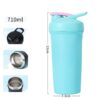 mint green shaker bottle fitness hydration