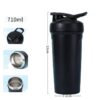 black stainless steel shaker bottle corporate gift