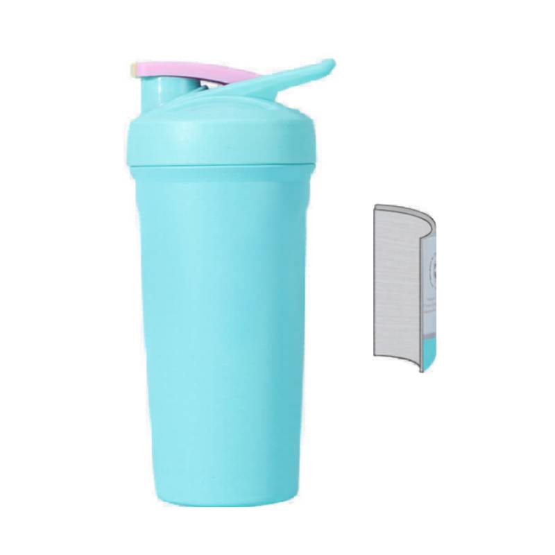 custom logo printing on stainless steel shaker bottle