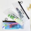 pvc transparent long pouch for travel and daily essentials
