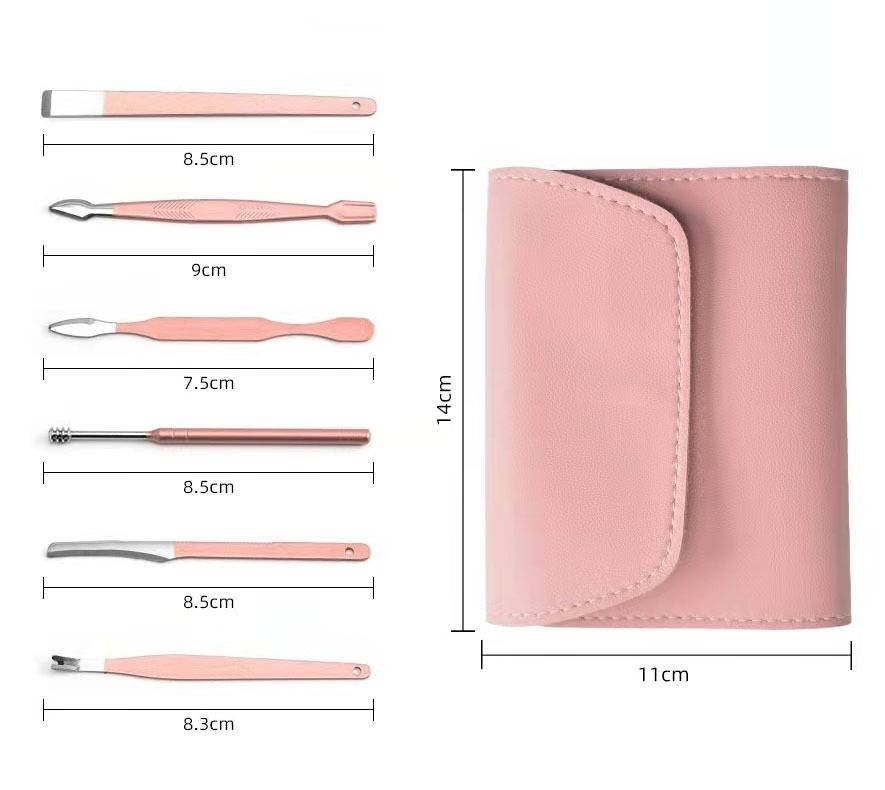 manicure set tools size and dimensions detail
