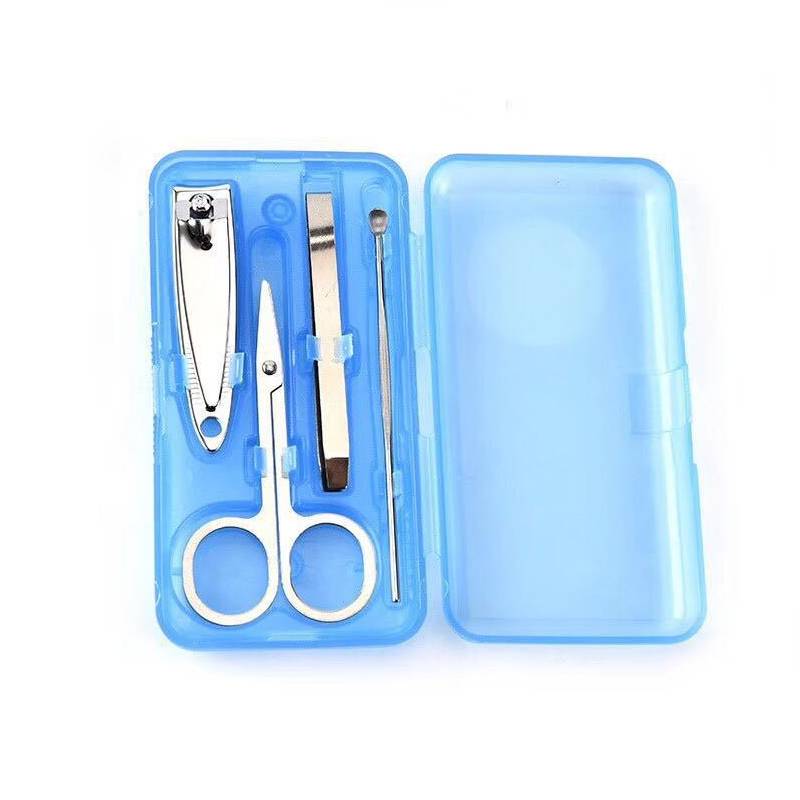 custom logo manicure set plastic case for branding