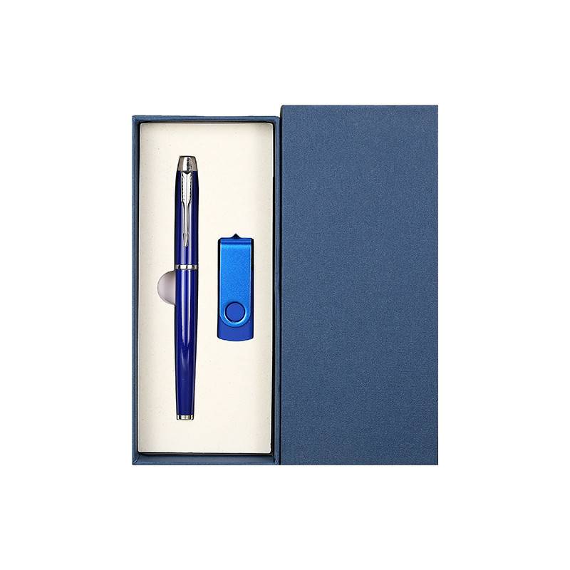 metal pen with USB gift set packaging box