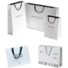 luxury paper bag with matte finish branding