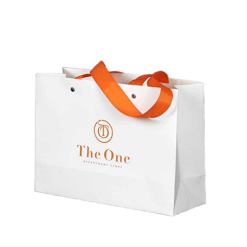 custom printed luxury paper bag for retail stores