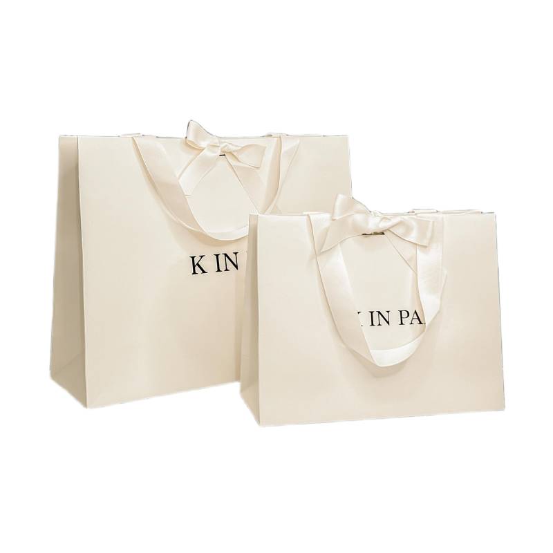 custom printed paper bag for boutique packaging