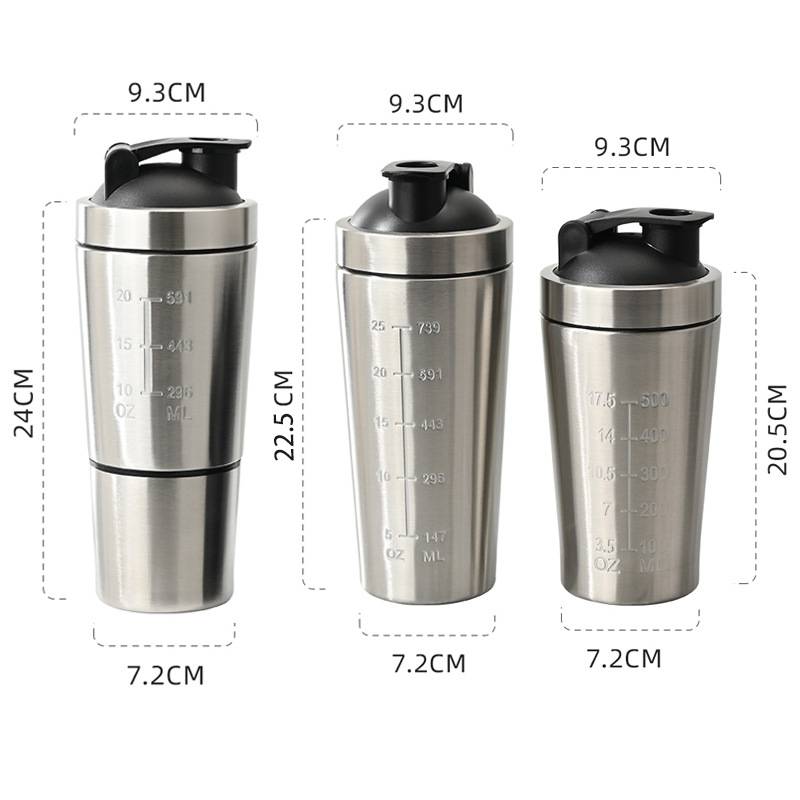 protein shaker bottle measurement markings inside