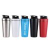 custom insulated protein shaker stainless steel fitness bottle for gym use