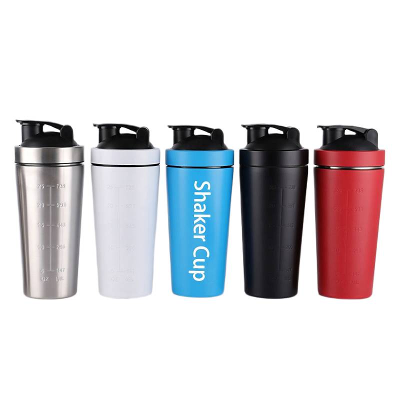 custom insulated protein shaker stainless steel fitness bottle for gym use