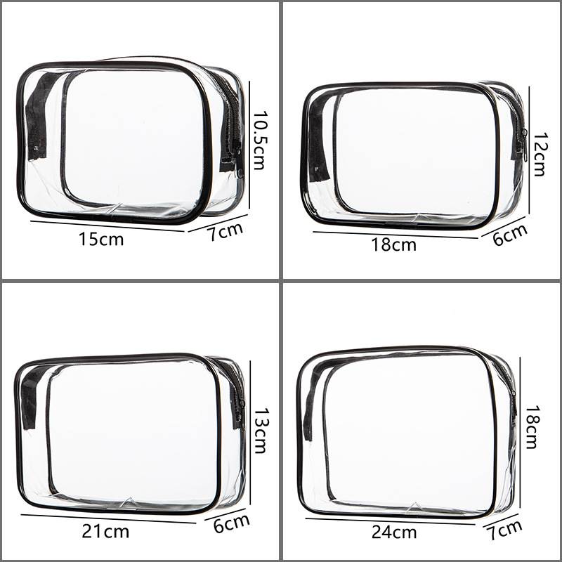 PVC Toiletry Bag Sizes pvc toiletry bag small and medium size dimensions