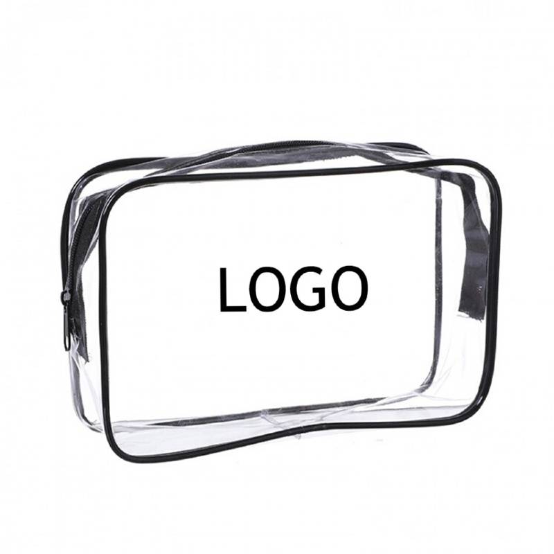 PVC Transparent Toiletry Zipper Bag pvc transparent toiletry zipper bag for travel and promotions