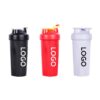shaker bottle with logo 600ml portable sports shaker for gym and fitness use