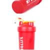 shaker bottle lid design with secure flip top closure