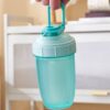 shaker bottle hidden handle design for easy carrying