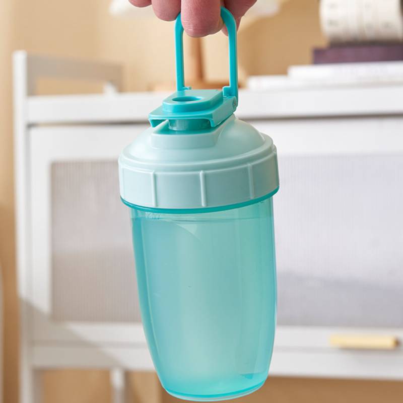 shaker bottle hidden handle design for easy carrying
