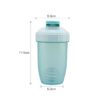 shaker bottle size 500ml with height and width dimensions shown