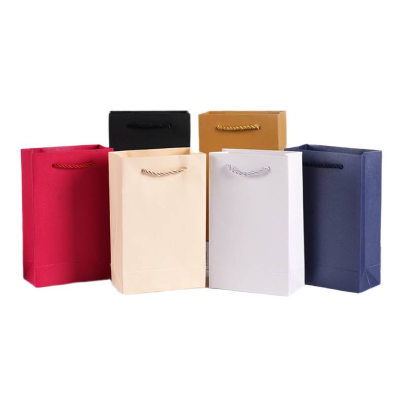 boutique small paper bag for retail store packaging