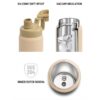 insulated bottle for travel and commuting