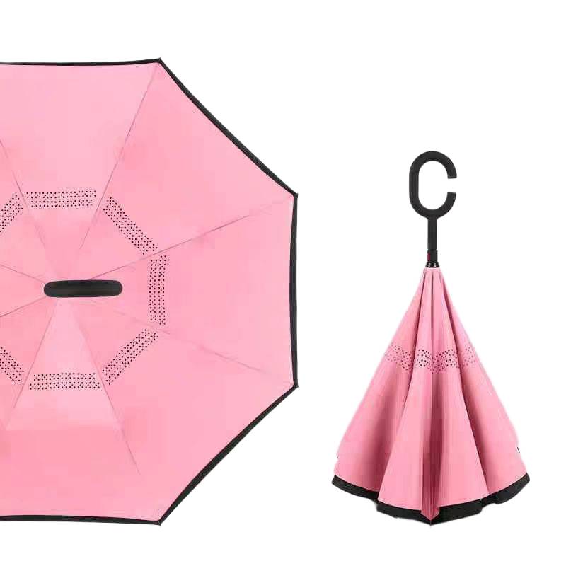 reverse umbrella compact folding mechanism safety design