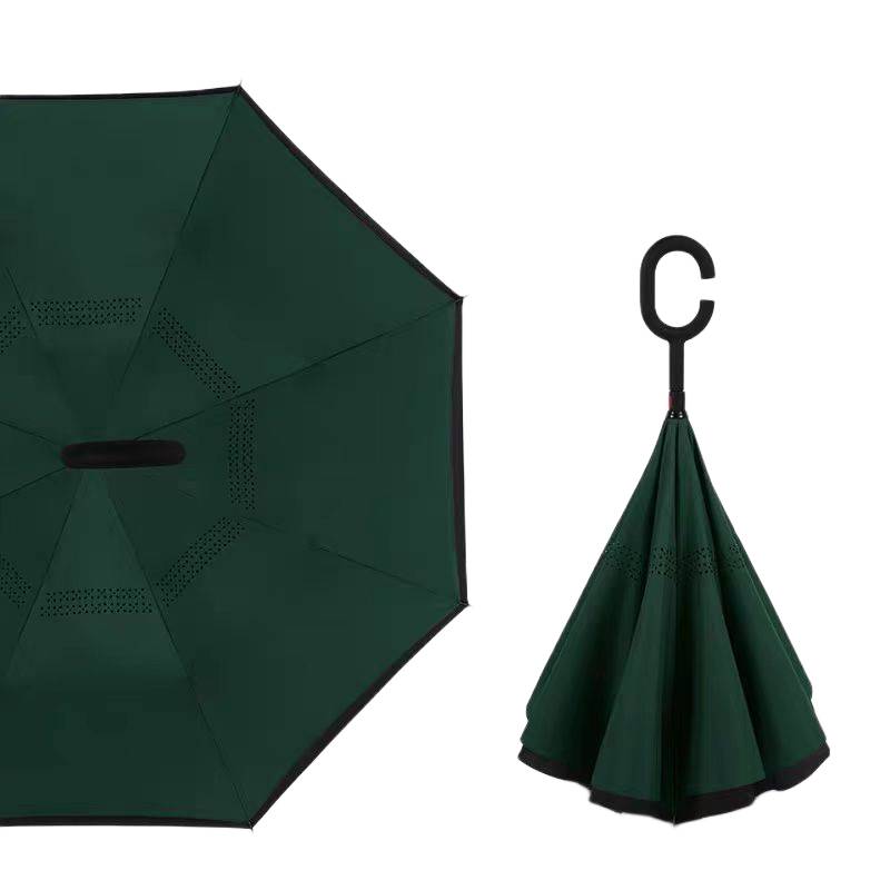 long reverse umbrella durable wind resistant structure