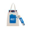 foldable dual colour canvas bag malaysia with custom logo