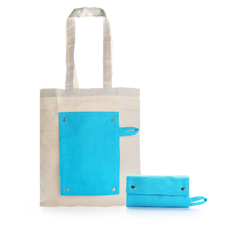 foldable tote bag with buckle closure design