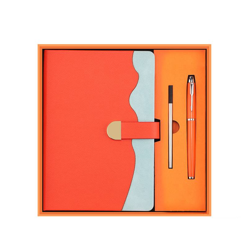 corporate notebook gift set with pen refill