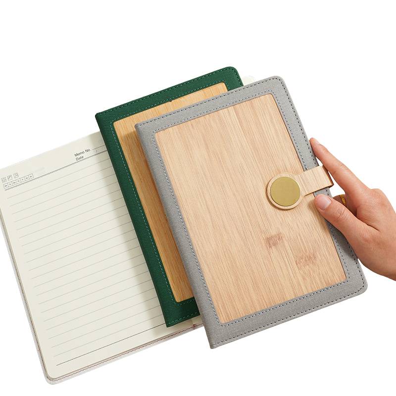 pu leather custom notebook with company logo