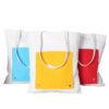 foldable canvas bag with buckle closure and dual colour design