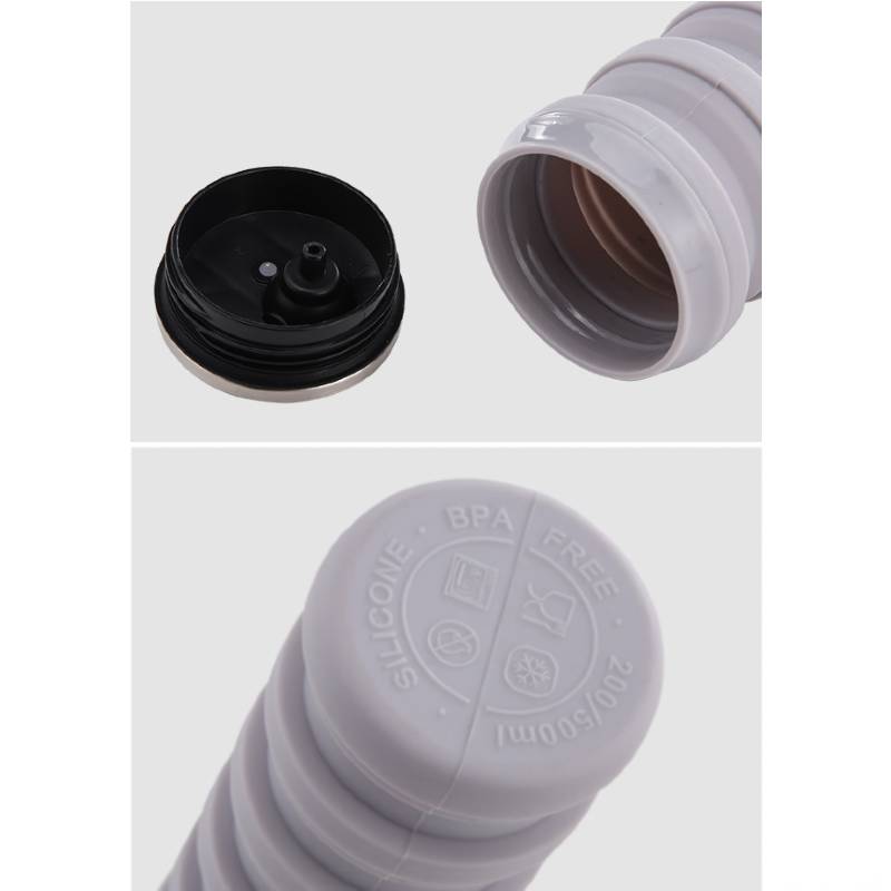 silicone water bottle lid design close up