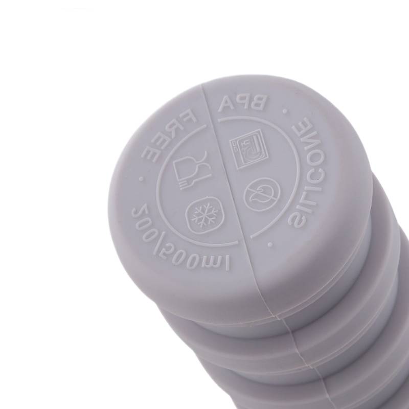 non slip bottom folding water bottle