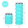 custom logo silicone water bottle for promotions