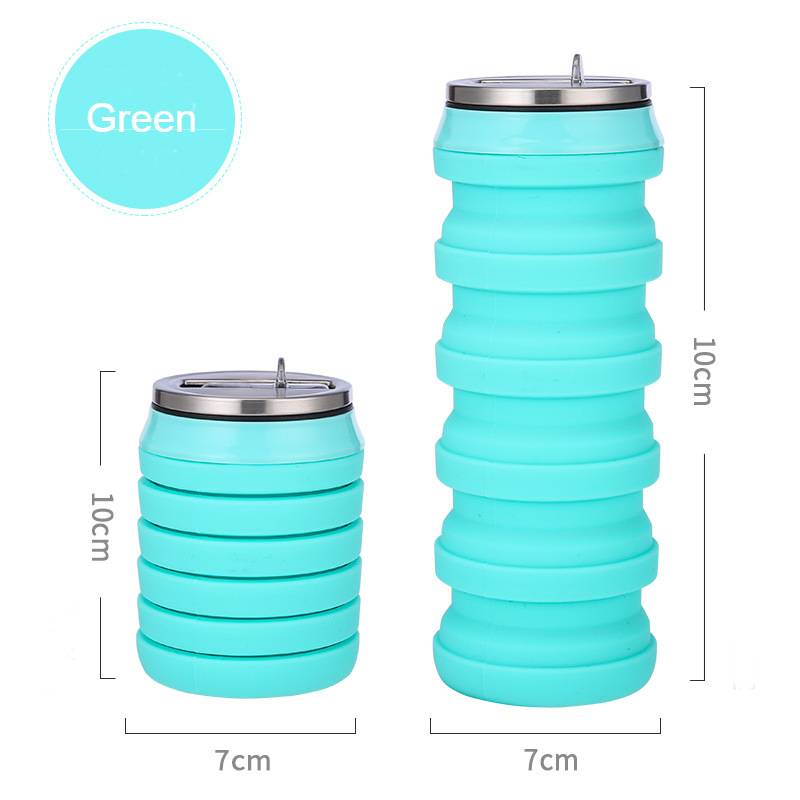custom logo silicone water bottle for promotions