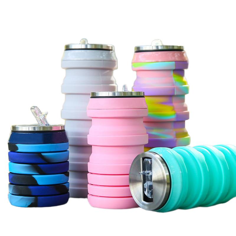 folding silicone water bottle with logo printing malaysia