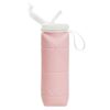 leak proof folding water bottle with secure cap
