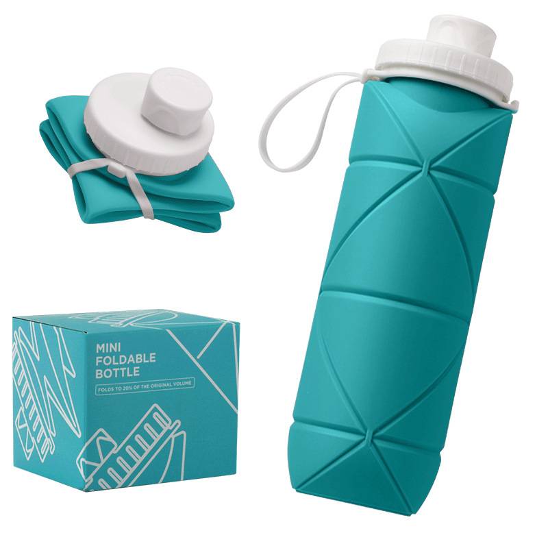 custom logo printing on folding water bottle