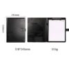 leather folder size measurement 24.5cm x 32cm a4 folder