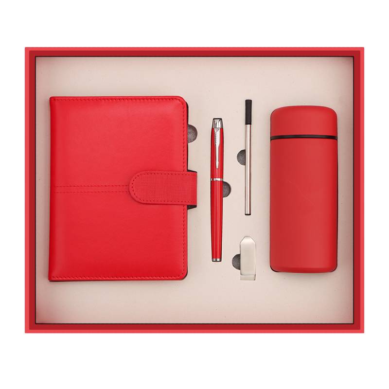 premium corporate gift box notebook pen thermos usb