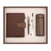 premium pu leather notebook usb thermos corporate gift set
