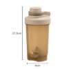 shaker bottle size measurement 500ml capacity specification