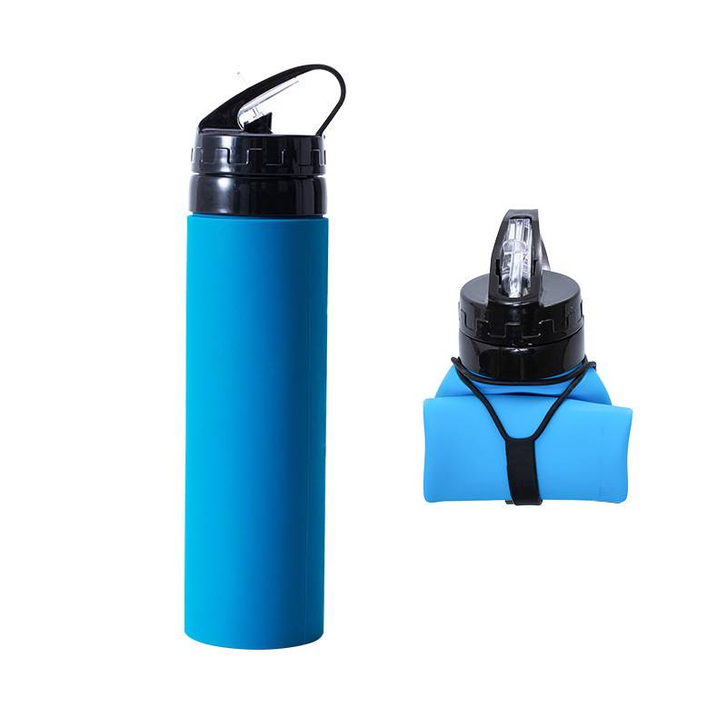 silicone folding water bottle with custom logo malaysia