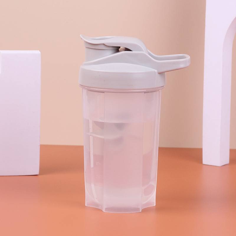 grey shaker bottle with custom branding