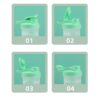 shaker bottle flip up lid design