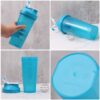Built-In Carry Handle shaker bottle carry handle design