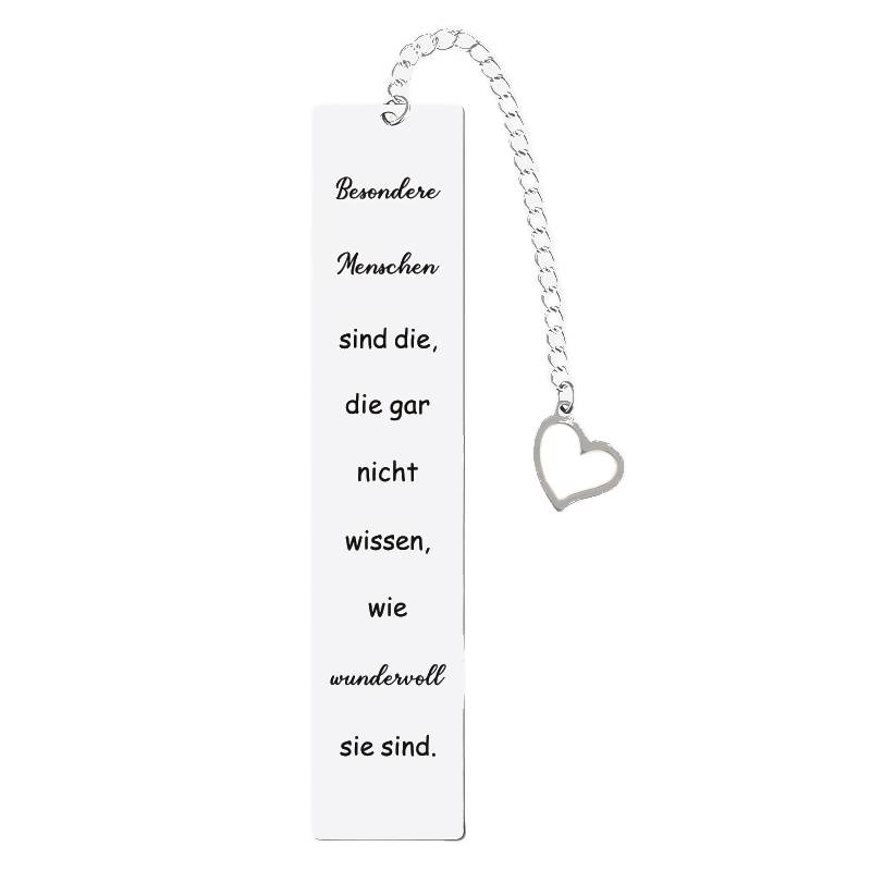 Engraved logo bookmark