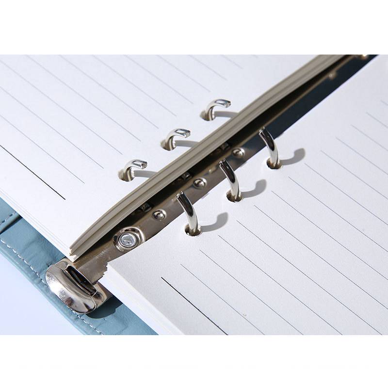 refillable business notebook with metal binder