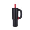 insulated tumbler with straw and handle