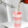 heat resistant silicone cup for hot and cold drinks