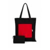 foldable canvas bag with zip closure design