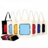 foldable zip canvas bag with custom logo malaysia